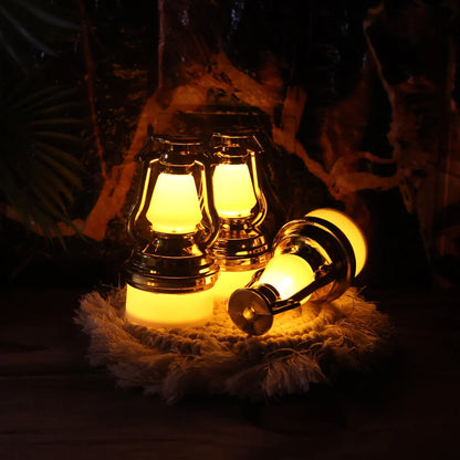Vintage Lantern Flameless LED Candle Set – Elegant Warm Glow