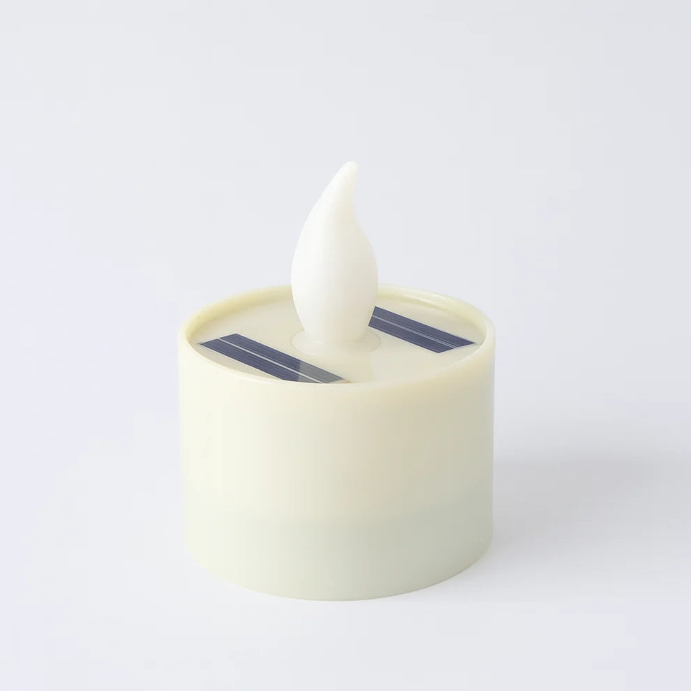 Solar Powered LED Flameless Candle – Safe Warm Glow for Decor [1 PC]