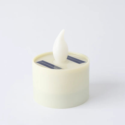 Solar Powered LED Flameless Candle – Safe Warm Glow for Decor [1 PC]