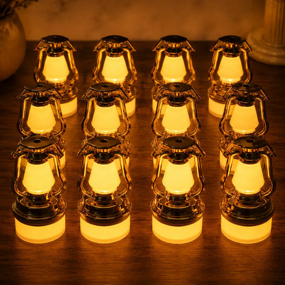 Vintage Lantern Flameless LED Candle Set – Elegant Warm Glow