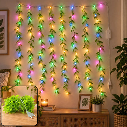 BIS Certified Decorative Leaf LED Curtain Light With Button Controller