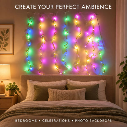 BIS Certified Decorative Leaf LED Curtain Light With Button Controller