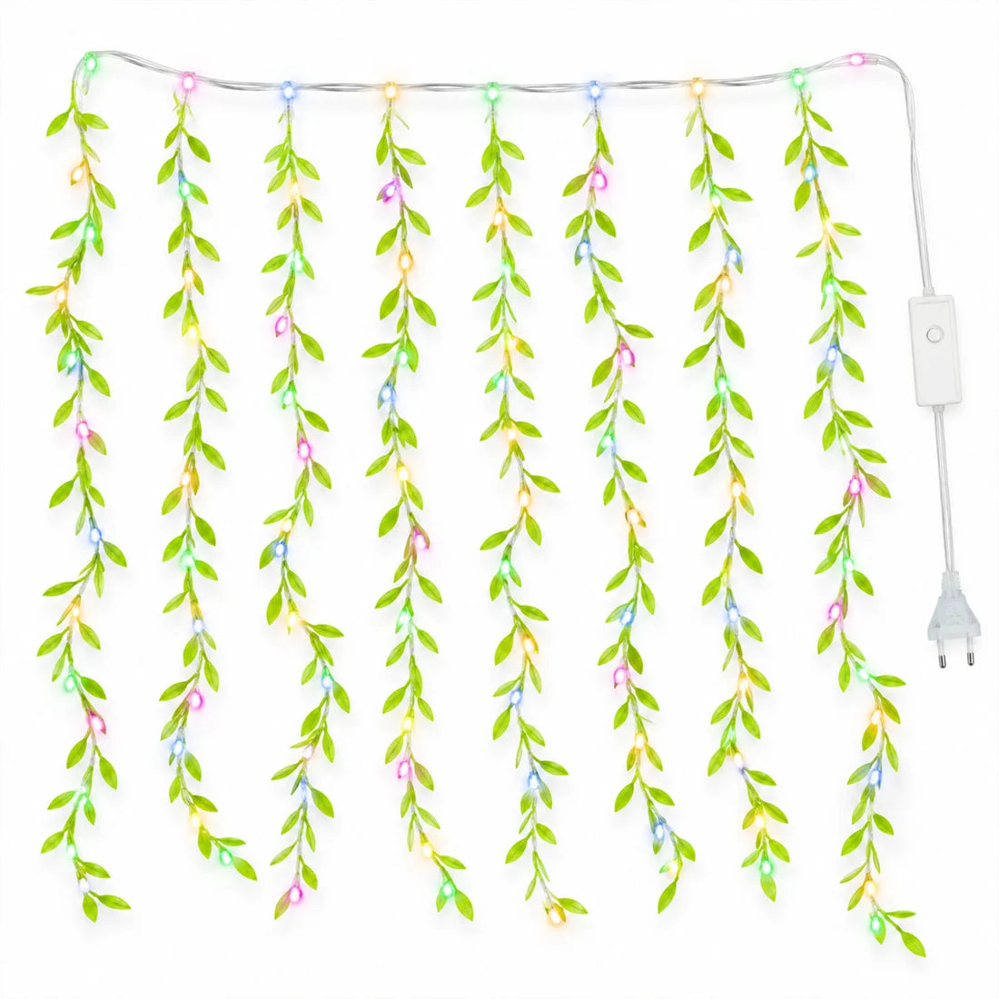BIS Certified Decorative Leaf LED Curtain Light With Button Controller