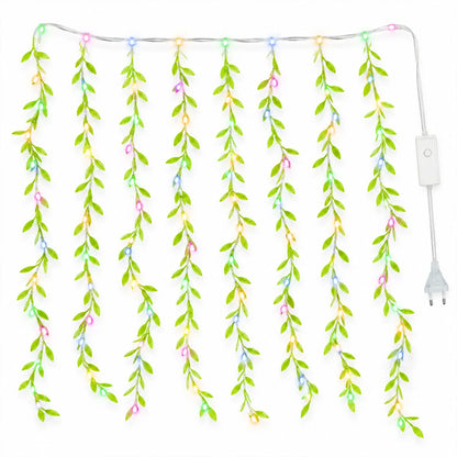 BIS Certified Decorative Leaf LED Curtain Light With Button Controller