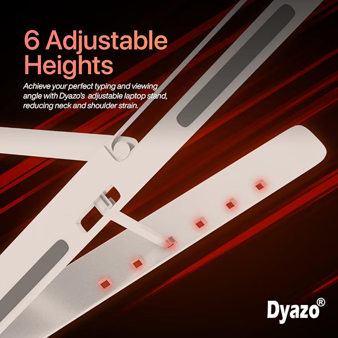 Premium Adjustable Aluminum Laptop Stand | Foldable Ergonomic Laptop Holder