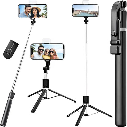 Nestro's Bluetooth Extendable Selfie Stick with Wireless Remote Tripod Stand Selfie Stick