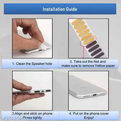 Speaker Dust Protector for Android & iPhone (10 Long & 10 Short Pcs)