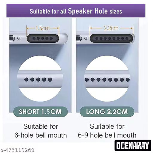 Speaker Dust Protector for Android & iPhone (10 Long & 10 Short Pcs)