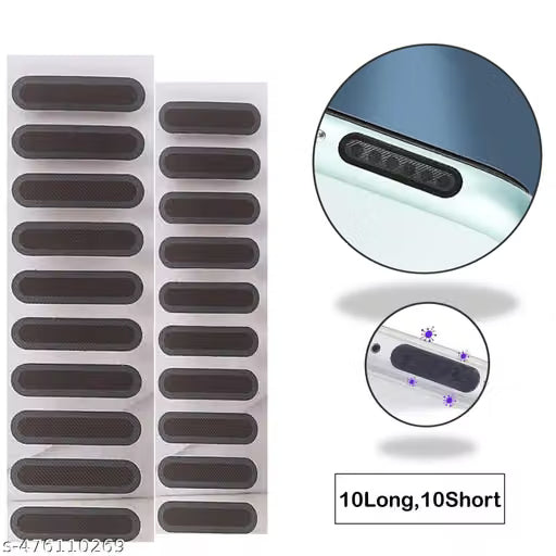 Speaker Dust Protector for Android & iPhone (10 Long & 10 Short Pcs)